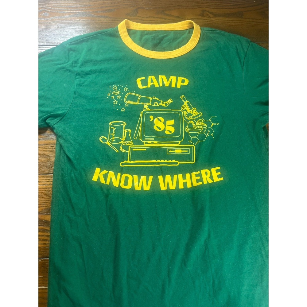 Universal Studios HHN 2019 Stranger Things Camp Know Where Ringer T Shirt Medium